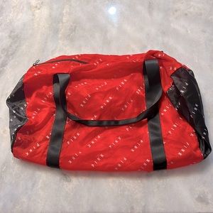 VS Pink packable duffel bag